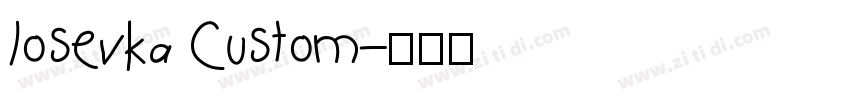 Iosevka Custom字体转换